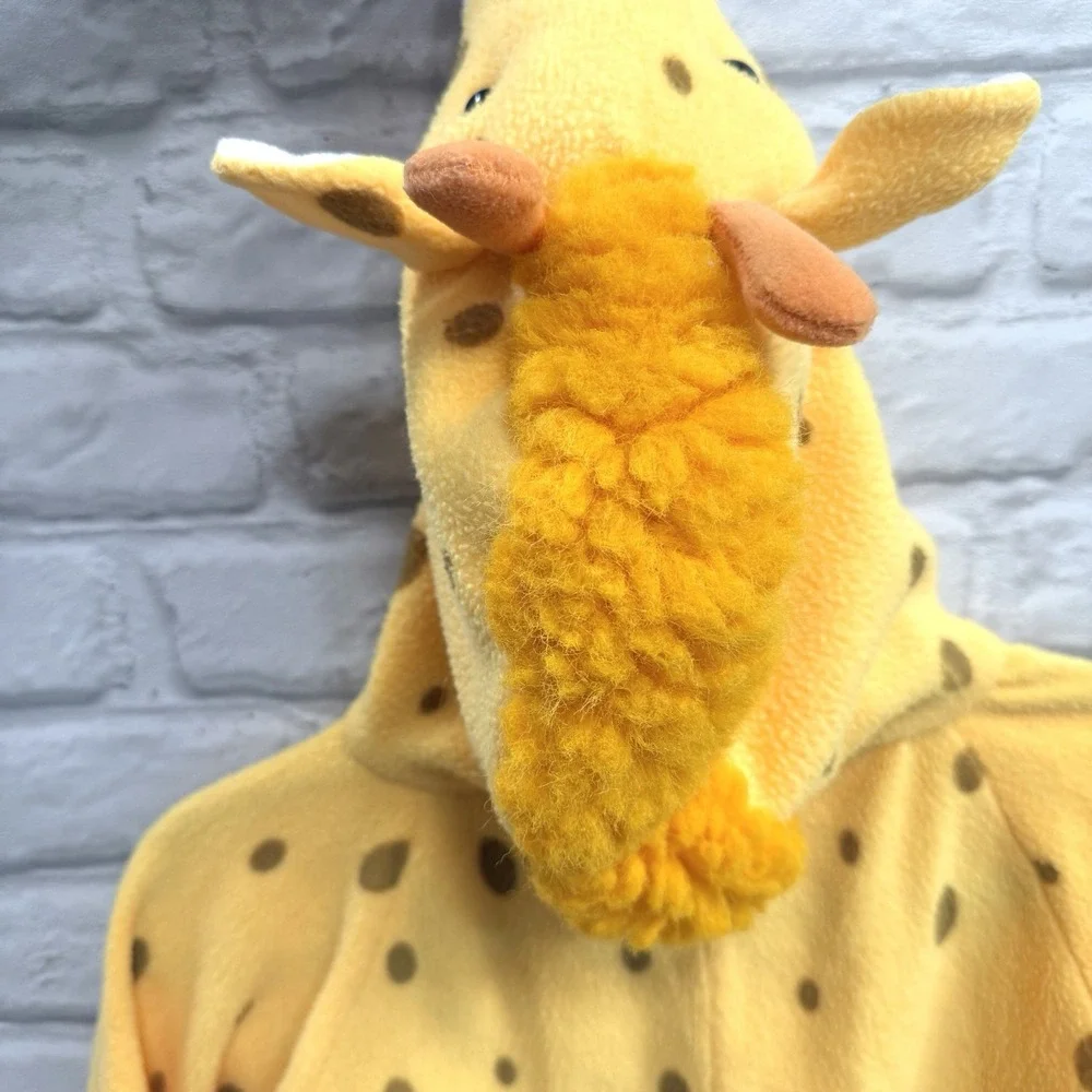 Kids‎ Giraffe Halloween Costume 3T-4T Halloween Fleece Bodysuit Warm Ships Fast